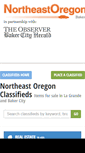 Mobile Screenshot of northeastoregonclassifieds.com